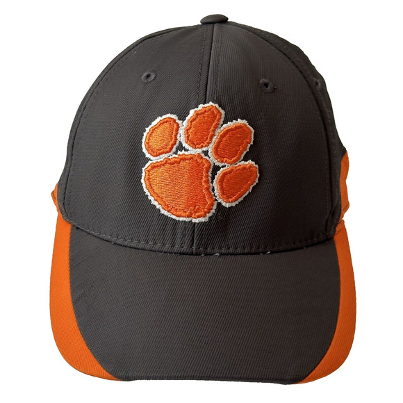 Top of the World Hat Cap One Fit Clemson Tigers Embroidered Logo Grey Orange - Picture 1 of 12